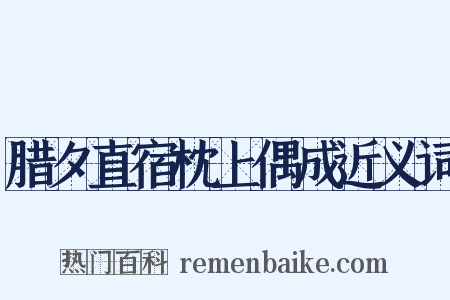腊夕直宿枕上偶成近义词是什么意思的图片